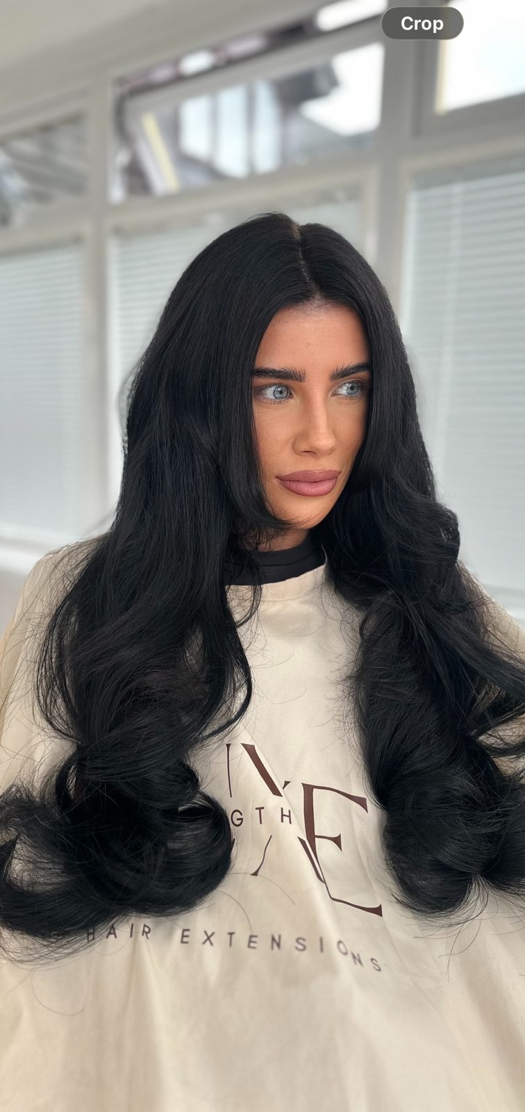 Hair extension consultation at Luxe Lengths